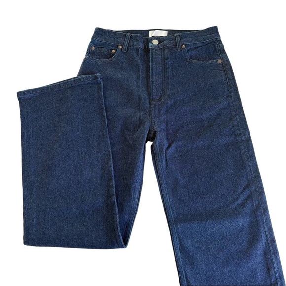 Revolve Boyish The Mikey La Strata Rinse High Rise Wide Leg Jeans Size 27 - Picture 2 of 9